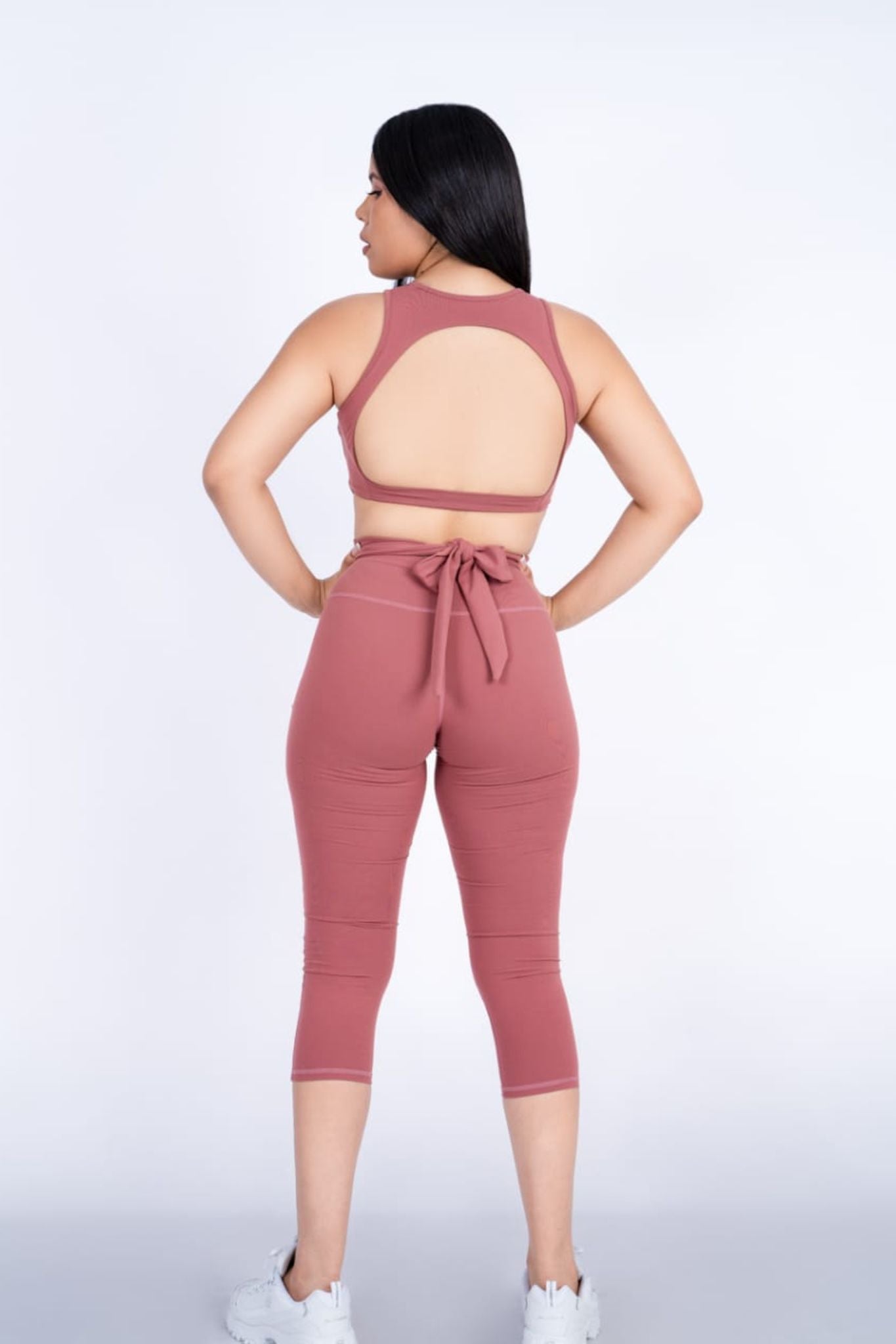 Dusty Rose with Cross-Back Sportswear Set